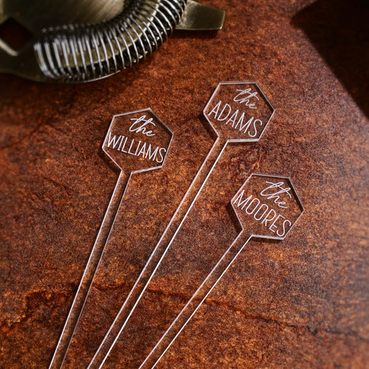 Hexagon Acrylic Stirrers - $0.90 each