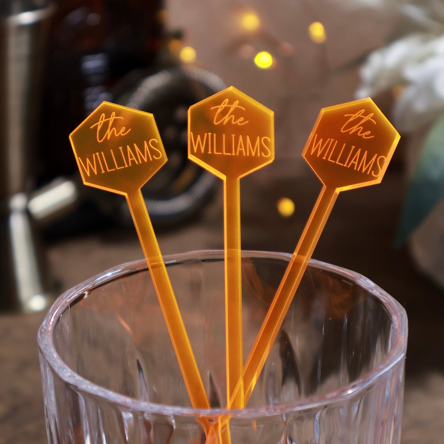 Hexagon Acrylic Stirrers - $0.90 each