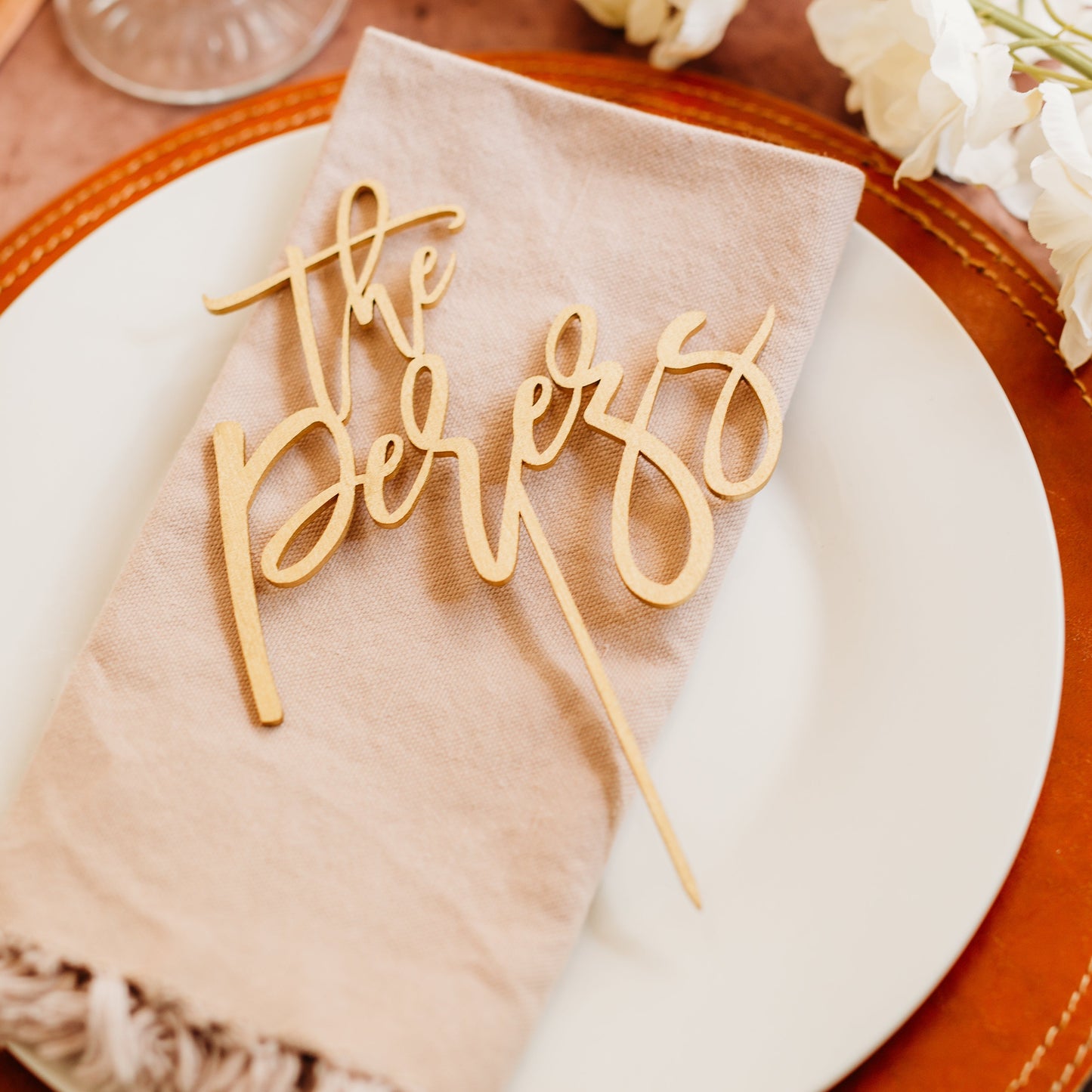 Modern script gold wood wedding cake topper custom cake toppers wedding personalized acrylic cake modern decor minimalist cake topper custom rustic rustic wedding mr mrs cake topper caketopper personalized topper topper candy bar